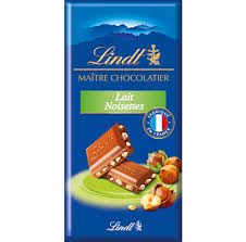 Lindt Table Choco Milk Nuts 2x110g Lindt